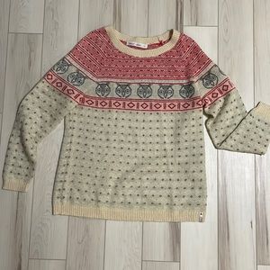 Woolrich owl sweater EUC